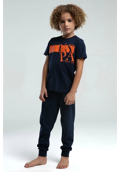 U.S. Polo Assn. Erkek Garson Pijama Takımı - Lacivert