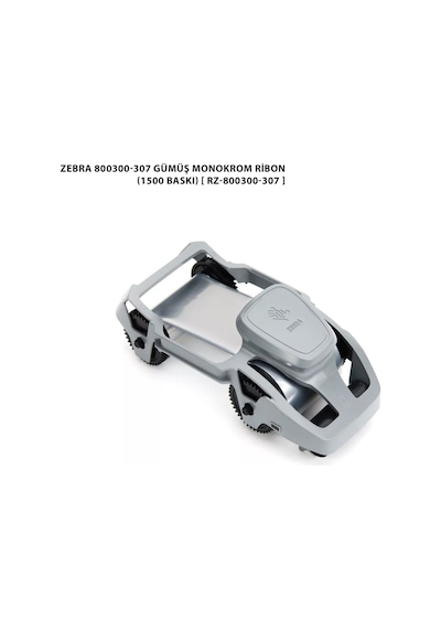 Zebra Zc100 - Zc300 Silver Gümüş Monochrome Ribon 1500 Baskı 800300-307