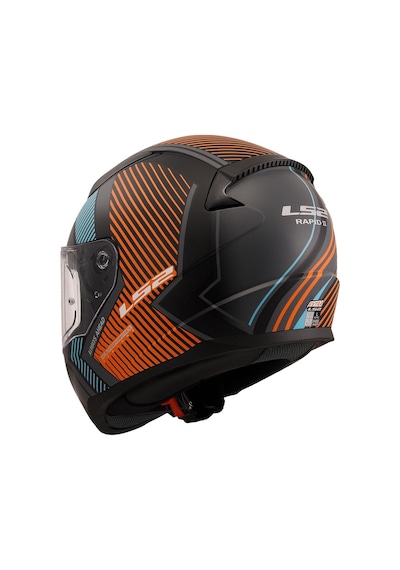 Ls2 Rapıd 2 Extra Motosiklet Kaskı Mat Gri - Neon - Turuncu