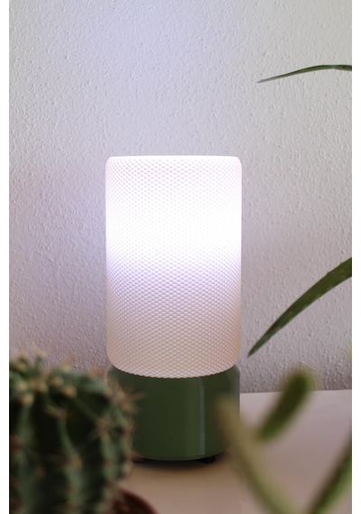 Tr Haymalab Zen Silindir Rgb Dekoratif Masa Lambası Uzaktan Kumandalı, Renk Değiştiren Led Gece Lambası, Salon