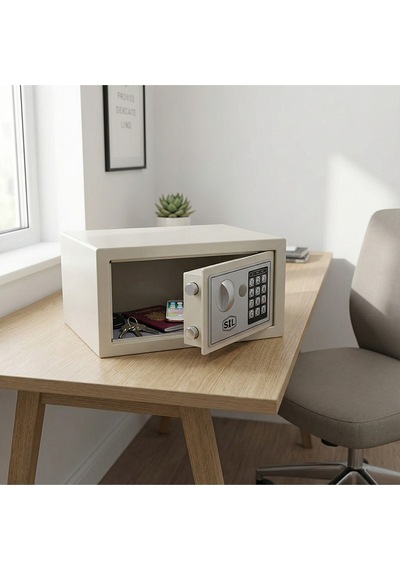 Smith&Locke T17EF Elektronik Mini Kasa Krem