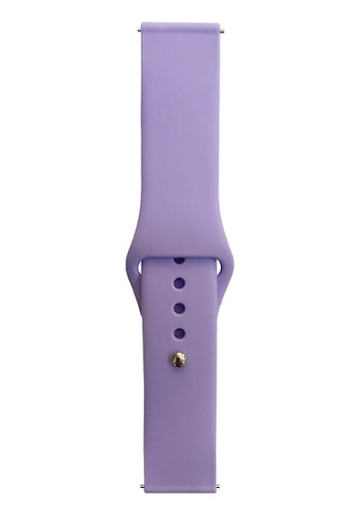 Gear S2 Band Serisi 20mm Klasik Kordon Silikon Strap Kayış-lila Lila