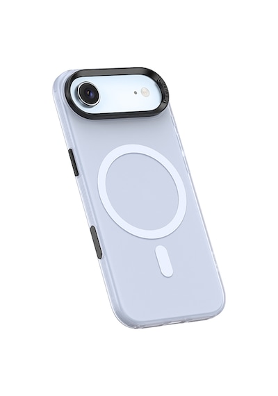 Apple Uyumlu iPhone 17 Air  Kılıf M-safe Şarj Özellikli Benks Lucid Armor Magnetik Kapak Açık Mavi Açik Mavi