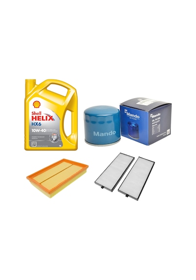 Bakım Seti Hyundaı Accent Admıre 1.3, 1.6 Benzinli 2003-2006 + Shell Helıx Hx6 10w40