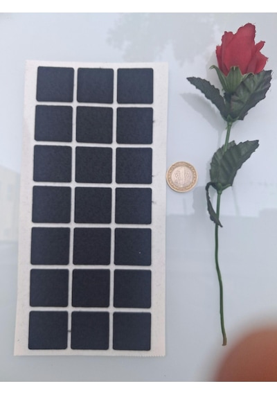 Keçe 90738 Hrd 4 Paket 30mm Siyah Masa Sandalye Koltuk Baza Ayak Çizdirmez Yapışkanlı
