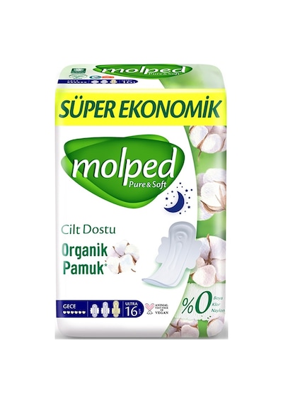 Ticaret Pure&soft Gece Ped Süper Eko 16 Adet Najmaddin