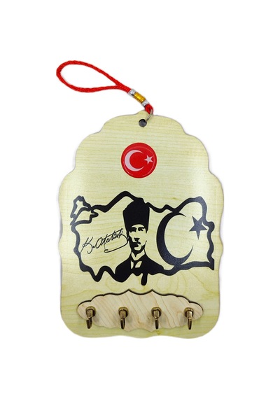 Ahşap Anahtarlık Ve Duvar Süsü Atatürk Temalı 17 X 23 79238371