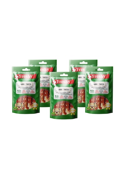 Freshy Lamb Twists Kuzulu Burgu Çubuk 50'li 5 x 500 G