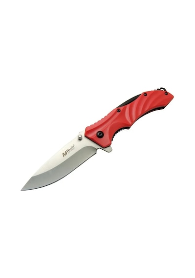 Mtech 4312 Kırmızı Kamp Çakı 20cm - Yarı Otomatik, Kemerlikli Çok Renkli