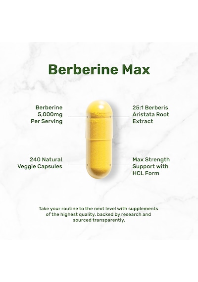 Deal Supplement Berberine Max Supplement With Turmeric, 5,000mg P