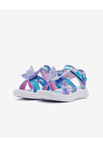 Skechers Jumpsters Sandal Büyük Kız Çocuk Mavi Işıklı Sandalet 303109l Blmt Mavi