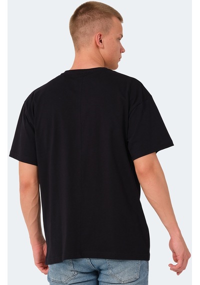 Slazenger KULANA Oversize Erkek Oversıze Lacivert Tişört
