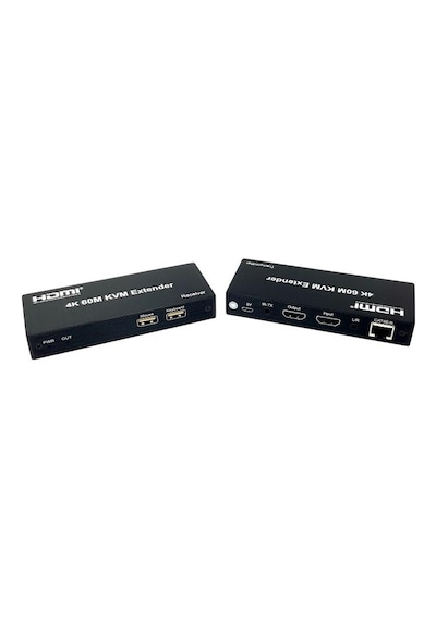 Novacom 4k 60metre Hdmı+usb+ır To Cat6 Kvm Extender
