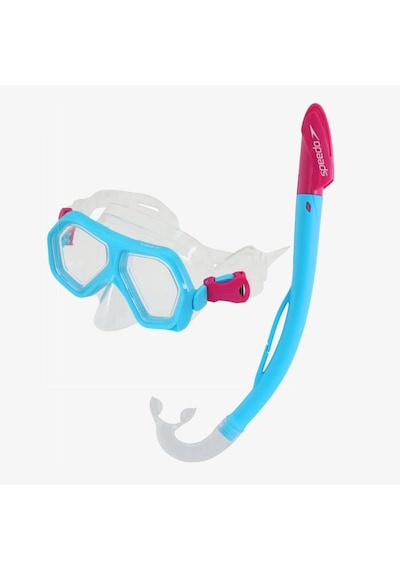 Speedo Sol25004c-lacy Ju Dual Lenses Mask With Snrkl Çocuk Şnorkel Set Çok Renkli