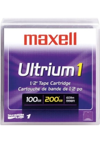 Maxell Lto-1 Ultrium Data Kartuş - 100 Gb / 200 Gb 609m, 12,65mm