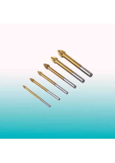 Cam Seramik Delme Universal Matkap Uçları 9 Parça 4 MM-14 MM Ekadar