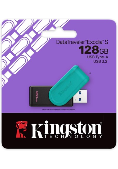 Kingston Datatraveler Exodia S Usb Bellek - 128gb - Usb 3.2 Gen 1