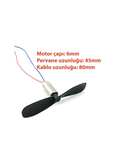 Mikro Çekirdeksiz Motor 4'lü Set 4 Motor 2 Düz 2 Ters Pervane Drone RC Helikopter İçin