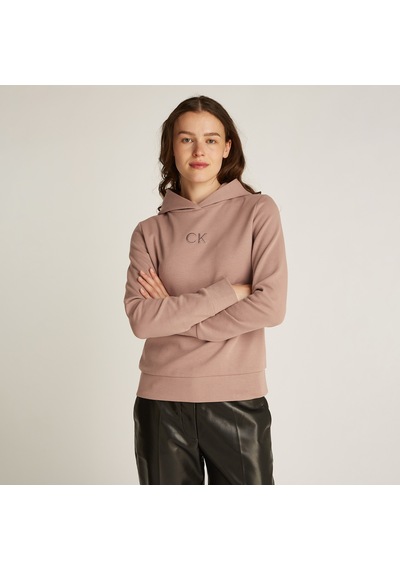 Calvin Klein Satin Regular Kadın Kahverengi Sweatshirtdüzk20k207954