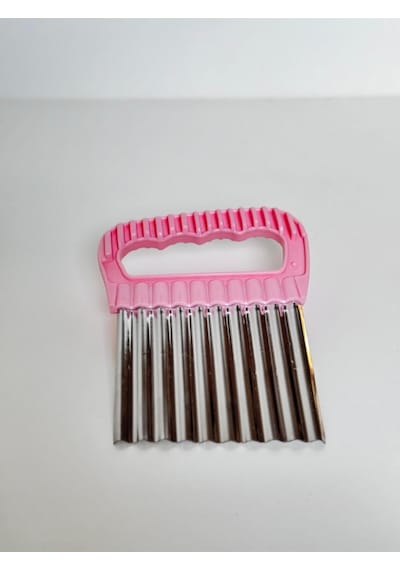 Rende Patates Dilimleyici Meyve Dilimleme Kesme Rendesi - Pembe Çelik Diğer