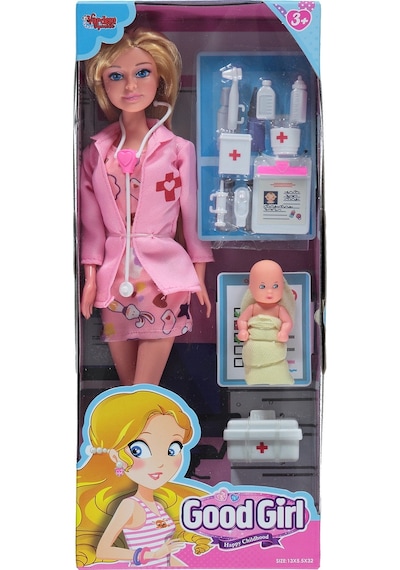 Vardem Oyuncak Aksesuarlı Doktor Bebek Standart G4018225a23n1