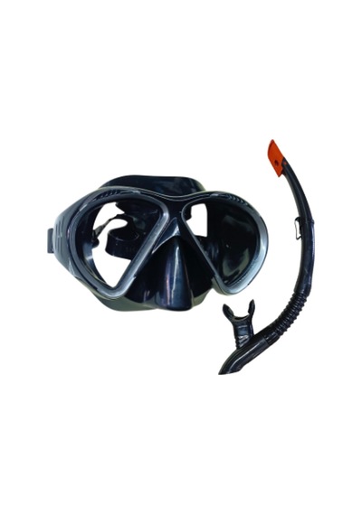 Dalış Maskesi Ve Snorkel Yetişkin - 51711-siyah - 1 Adet Çok Renkli