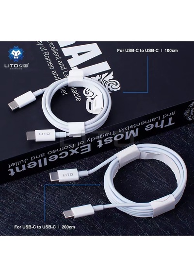 Lito Usb-c To Usb-c Kablo 1 Metre