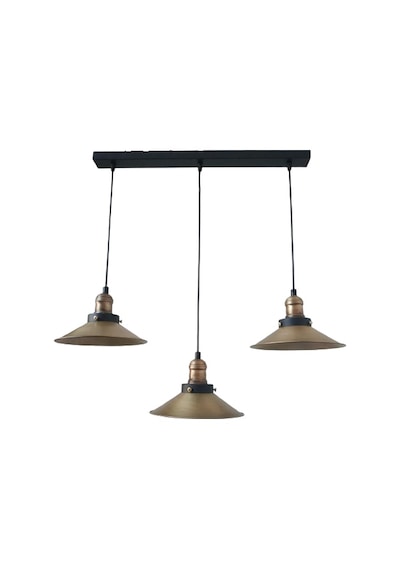 Rys Retro Eskitme Kaplama 3 Lü Masa Üstü Sıralı Dekoratif Rustik Sarkıt Avize Çap 60 Cm Beyaz