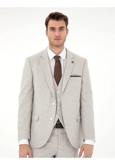 Pierre Cardin Erkek Bej Takım Elbise 50303602-vr011 Bej