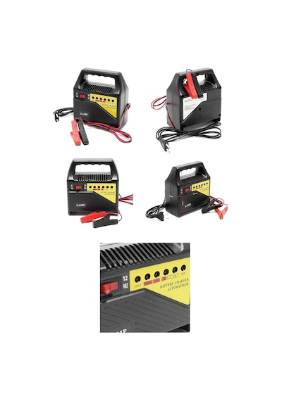 Akü Şarj Cihazı 6v - 12v 6 Amper Araç Aküsü Motor Aküsü Şarj Aleti Redresör