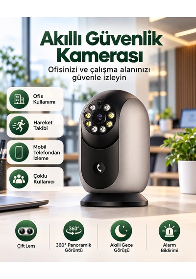 Harvox Hx-ıc006 Full Hd Akıllı Ip Gece Görüşlü Bebek Ve Ev Güvenlik Kamerası Siyah