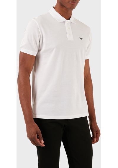 Emporio Armani Erkek Polo Yaka T Shirt 8n1fq2 1jtkz 0100 Beyaz