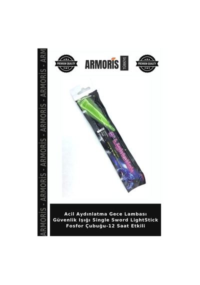 Acil Aydınlatma Gece Lambası Güvenlik Işığı Single Sword Lightstick Fosfor Çubuğu-12 Saat Etkili Çok Renkli