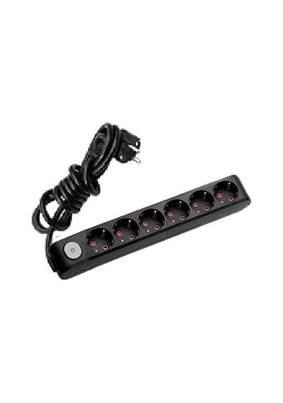 Viko-90137605 Multi Let Siyah Altılı Priz Anahtarl Çocuk Korumalı 5 Metre 1