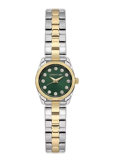 Cerruti 1881 Cıwlg0101007 Quartz Çelik Altın Rengi/gri 19 Mm Kadın Kol Saati Gri