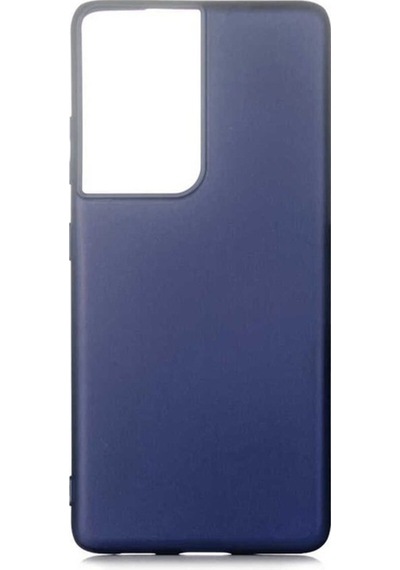 Galaxy S21 Ultra Kılıf Zore Premier Silikon Kapak Lacivert