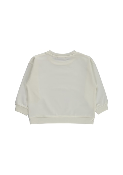 Civil Girls Basic 2 -5 Yaş Sweatshirt  - Ekru 19330336126W1
