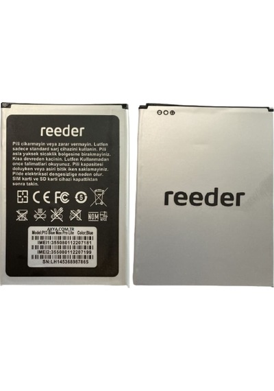 Senalstore Reeder P13 Blue Max Pro Lite 2022 Pil Batarya 5000 Mah