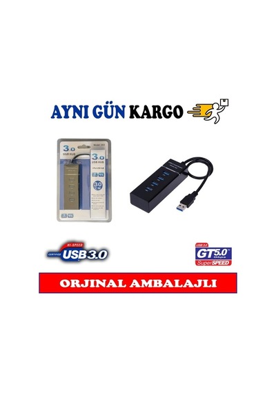 4 Port Usb 3.0 Hub Çoklayıcı Çoğaltıcı Çoklama Switch Splitter Mo (326138989)