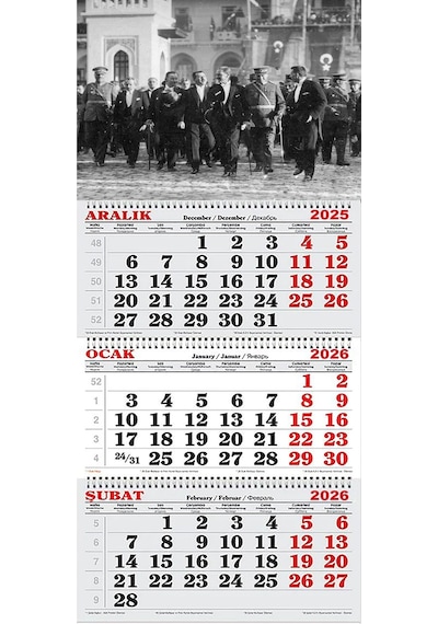 2026 Yılı Gemici Takvimi-cumhurbaşkanı Halkı Selamlarken