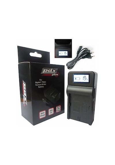 Pdx Plus,panasonic Pdx Vw-vbt380 Bataryası İle  Dijital Göstergeli Şarj Cihazı Aleti.