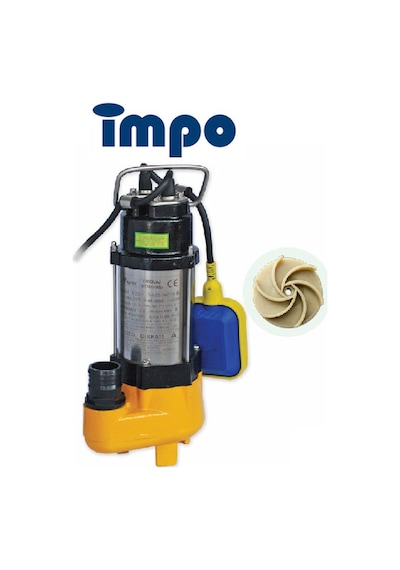Impo V750F 1 Hp 220 V Pis - Kirli Su Drenaj Pompa