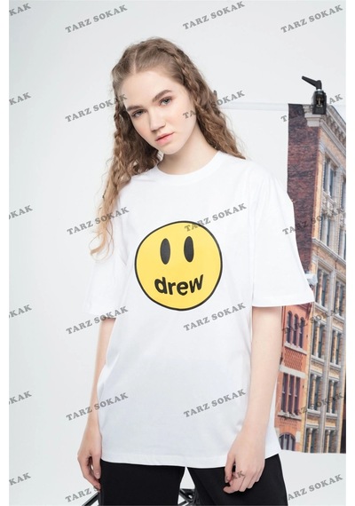 Tarzsokak Kadın Drew Tshirt Beyaz