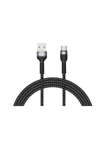 Shira Serisi Type-C Usb Kablo 2 Metre-Siyah