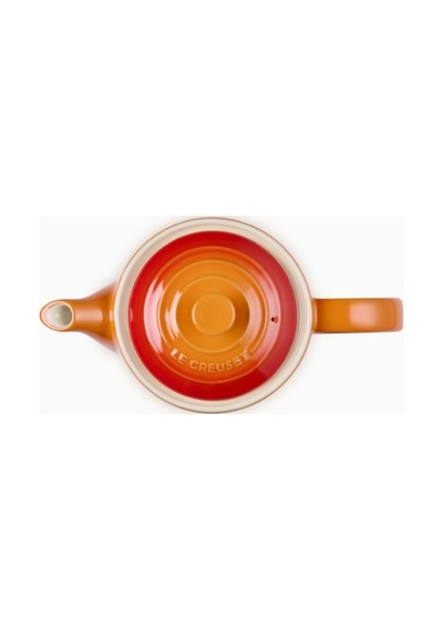 Le Creuset 4 Fincan Kapasite Şık Tasarım Büyük Seramik Demlik Turuncu