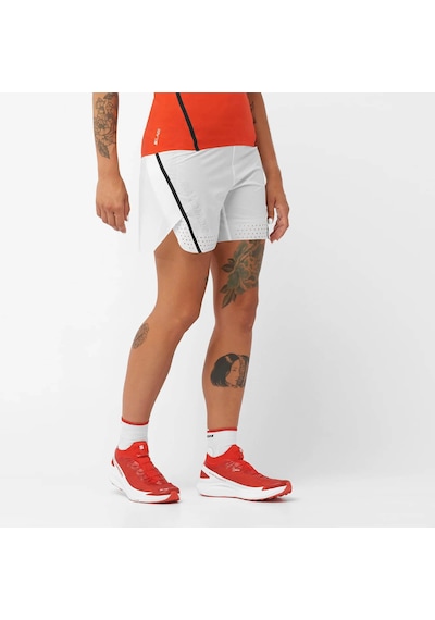 Salomon S/lab Speed 2in1 Short Kadın Beyaz Koşu Şortu Lc2025700