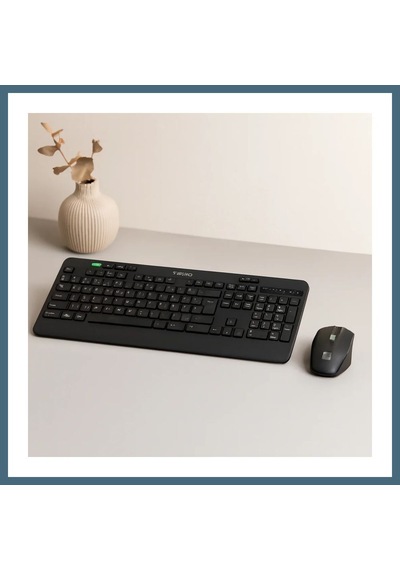 Agc Uygun Sepet Kablosuz Klavye Mouse Seti Usb, Sessiz, Q Klavye Agc