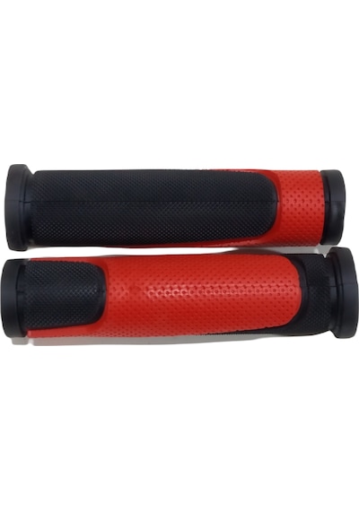 KNT 2 Renkli Bisiklet Elciği Pvc Silikon KırmızıSiyah Renk 125 mm Kırmızı - Siyah