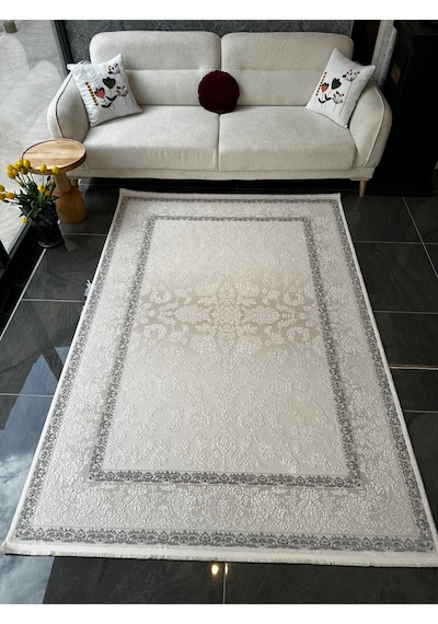 Electra Halı Salon, Oturma, Yatak Odası Halısı Desen Kodu 79448-095 Krem-gri