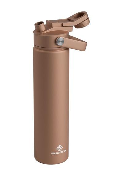 Puccon 750 Ml Kahverengi Paslanmaz Çelik Termos/matara/suluk